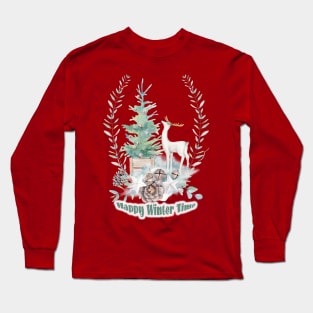 Happy Winter Time Long Sleeve T-Shirt